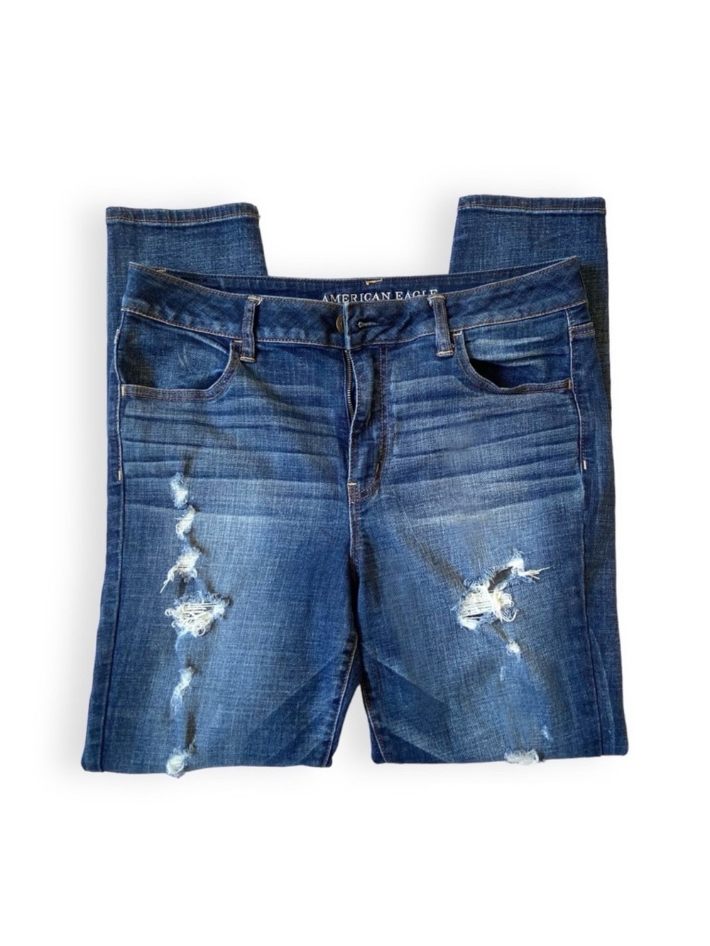 AE Distressed Hi-Rise Jegging